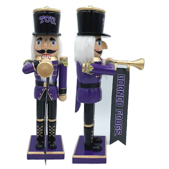 14" College Bugler Nutcracker By Santasworkshop in Tcu | 14.25" x 4" x 6.5" | Michaels®